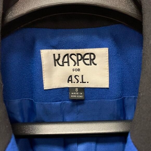 Vintage Kasper 80’s Working Girl Suit Jacket sz 8 - Picture 4 of 4